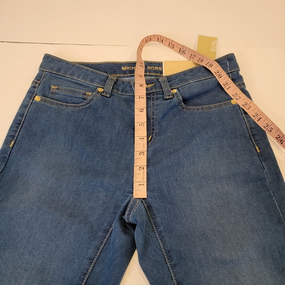 Michael Kors Izzy Skinny Jeans Size 2 NWT! MEDIUM Wash - Picture 10 of 17